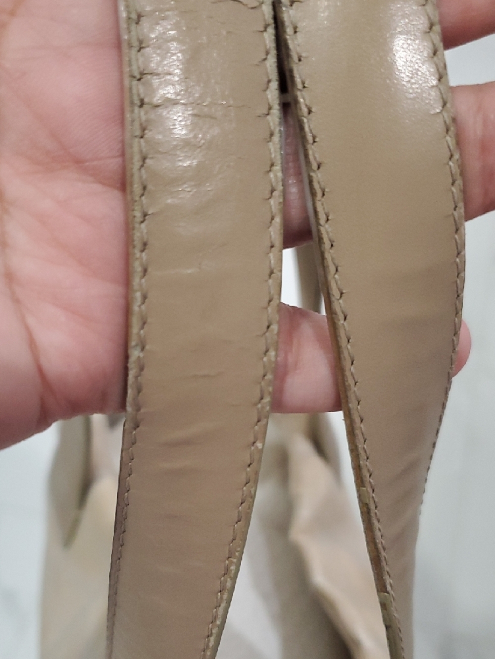 🇮🇹VINTAGE Chanel Travel Ligne Beige Large Tote - Picture 8 of 16